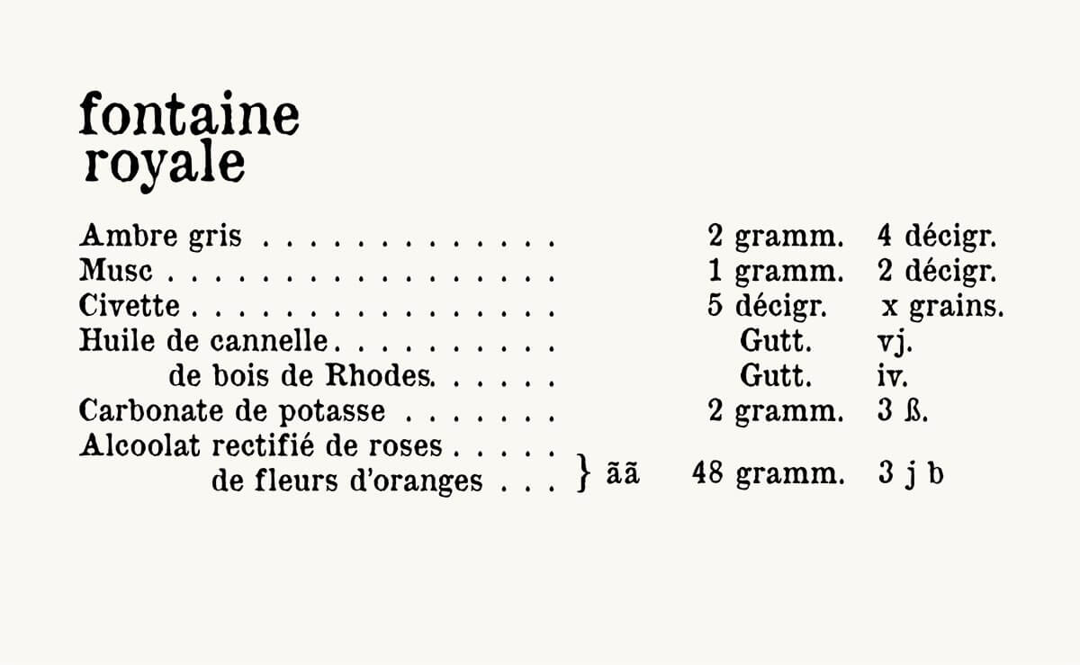 fontaine royale by sous le manteau recipe